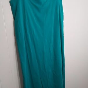 Old Navy Teal Sleeveless Maxi Pencil Skirt